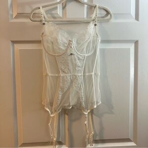 I Do, Victoria's Secret White Lace Bustier 36D